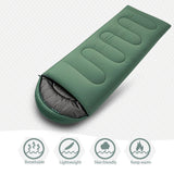 Wind Tour 3 Season Lightweight Waterproof Sleeping Bag Indoor & Outdoor for Hiking Backpacking Camping Traveling (2.2 lb | Green)