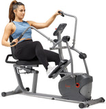 Sunny Health & Fitness Elliptical Recumbent Cardio Bike, Cross Trainer Cycle for Indoor Arm/Leg Home Exercise, Dual Stationary Handlebars Plus Easy Access Seat for Adults & Seniors w/App Connection Sunny Health & Fitness