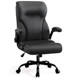 Executive Office Chair,High Back Ergonomic Comfy Desk Chair with Padded Flip-up Armrests and Wheels