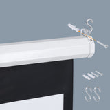 120'' Projector Screen Projection Screen Manual Pull Down HD Screen 1:1 Format SUPER DEAL