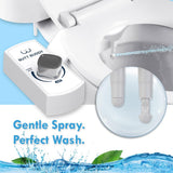 Butt Buddy - Bidet Toilet Seat Attachment & Fresh Water Sprayer (Easy to Install, Universal Fit, No Plumbing or Electricity Required | Self-Cleaning Nozzle, Adjustable Pressure Control, USA Stock)