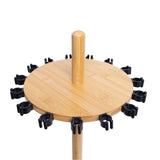 Ussuris Fishing Pole Rod Racks—Floor Stand Bamboo Fishing Gear Equipment Storage Organizer, Easy Installation - Round rods holder