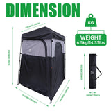 Nice C Camping Shower Tent, Instant Pop Up Privacy Changing Tent, Outdoor Shower Enclosure, Toilet Tents, Camping Bathroom, Oversize (Square – 1 Room)