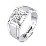 Oseew 10k 14k 18k Gold Moissanite Ring for Men Wedding moissanite Ring Bridal Ring Mens moissanite Ring 14k Gold