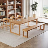 AQWASYUTER Office Computer Desk Living Room Large Long Desk Study Solid Wood Table