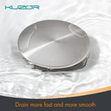 KUZOR Brushed Nickel Pop Up Bathroom Sink Drain with Overflow, 1 Pack