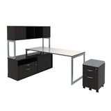 Alera ALELS593020ES Open Office 29-1/2 in. x 19-1/8 in. x 22-7/8 in. Low Storage Cabinet Credenza - Espresso Alera