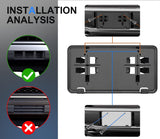 Front License Plate Frame for F150 2015-2017 Licence Plate Holder fits Perfectly with Curvature of Front Bumper F150 License Plate Frame Replace OE FL3Z17A385B