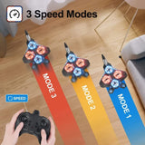 V17 Remote Control Airplane Foam RC Planes for Kids Adults 8-16, RC Fighter Jet Airplane with Light, 2 Batteries, 360° Flip Fighter Jet Toy, Stunt Roll, Gifts for Adult Boys (Blue with 2Batteries)