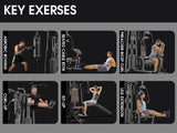 Home Gym SCM-1350 158LB Multifunctional Full Body Home Gym Equipment for Home Workout Equipment Exercise Equipment Fitness Equipment SincMill