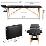 Massage Table Lash Bed Portable Massage Bed Esthetician Bed Beauty Tattoo Table Yaheetech