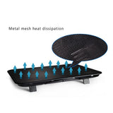 KMWHPJN 14 Inch Notebook Cooler 5v Fan External Laptop Cooling Pad Slim Stand High Speed Silent Metal Panel