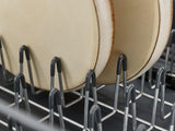 Joseph Joseph Extendable Dish Drying Rack with Dual Parts - Stainless Steel, Non-Scratch, Movable Utensil Drainer & Drainage Spout, Gray