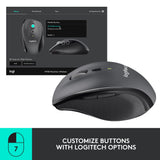 Logitech M705 Marathon Wireless Mouse, Gaming Mouse Wireless, 2.4 GHz USB-A Receiver