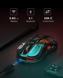 GravaStar Mercury M2 Wireless Gaming Mouse with 26,000 DPI, PAW3395DM Sensor