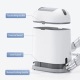 Trash Bin with Butterfly lid, Bathroom Decor Waste Basket Garbage Bin for Bedroom Kitchen and Office use