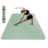 Extra Large Yoga Mat - 72"x48"x8mm (1/3 inch), Non-Slip, Durable, Eco-Friendly, Thick Wide Exercise Mat for Home Workouts, Yoga, Pilates, Stretching, Meditation (Barefoot Exercise)