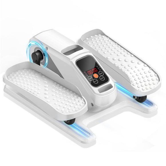 Under Desk Elliptical Machine, Electric Ellipse Leg Exerciser While Sitting for Seniors Adults, Quiet & Portable Electric Seated Pedal Exerciser with Remote Control, 15 Adjustable Speeds, Manual &Auto DOMNIU