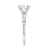 MSBLUE® 2ct Size 6.5 Round Cut Moissanite Engagement Ring, Promise Ring