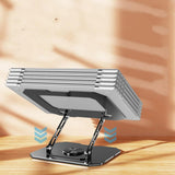 360°Rotatable Laptop Stand Foldable Carbon Steel Tablet Holder for Desk