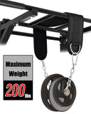 Seektop Dip Belt for Weightlifting - GYM Workout Pull Ups Belt with Chain, Neoprene Waist Dip Belt Crossfit, Fitness, Men & Women (Belt & Chain) (Black)