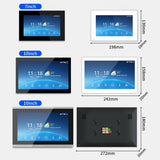 Video Door intercom Wired Video Doorbell Intercom System 1080P Doorbell Camera Night Vision, Human Detection,Remote Unlock(1 Doorbell+3 Monitor)