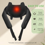 MASGRE Shiatsu Neck and Back Massager with Heat, Upgraded 2600mAh Cordless Shoulder Massager Deep Tissue 6D Kneading with Carry Bag, Massages Pillow for Neck, Back, Shoulder, Body Gifts for Mom Dad