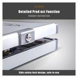 Wall Mount Key Cabinet - 72 Key Storage Lock Box with Aluminum Design, Secure Locking System, Key Hooks & Labels for Home & Office Security Solutions