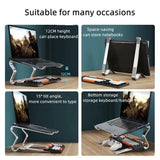 DTTLYQF Aluminum Laptop Stand Portable Game Notebook Holder Compatible with Inch Computer Non-Slip Base