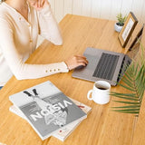 Bamboo Standing Desk, 60 x 30 Inches Whole-Piece Electric Adjustable Height Desk for Home Office