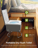 MODIWELL LE-310 Compact Dry Flush Toilet for Van Life and Off-Grid, Gray