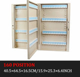 Wall Mount Key Cabinet Large Key Storage Lock Box for Home Secure Key with Hooks Key Holder