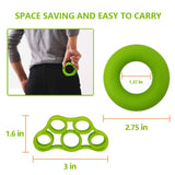 Hand Grip Strengthener & Finger Stretcher,Finger Grip Exerciser Strength Trainer,Forearm Grip Workout for Climbing Basketball Relieve Wrist Carpal Tunnel Pain-6pcs HSP-HSWITI