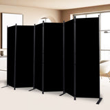 Room Divider and Folding Privacy Screens， 6 Panel Wide Room Divider Wall Screen for Room Separtition