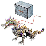 OBIOCKIDAY 3D Metal Puzzle for Adults, 3D Metal Tiger Model Kit, 3D Metal Steampunk Mechanical Tiger 3D Puzzle Kit 3D Jigsaw Puzzle, 2030+PCS DIY Assembly 3D Metal Animal Model Gift
