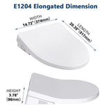 Electric Bidet Toilet Seat with Heated Seat, Endless Warm Water, Smart Bidet Toilet Seat Elongated, Separable Sittable Lid, Self-Clean Adjustable Nozzle | Wireless Remote | Quiet Operation