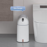 ELPHECO Bathroom Trash Can with lid 2.5 Gallon, Motion Sensor, White Golden