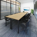 Bonzy Home Conference Tables 14ft Office Computer Desk for Meeting Room