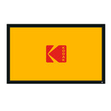 KODAK Projector Screen | 100” Fixed Frame Home Projection Screen with Black Velvet Frame, Durable PVC & Wall Mount Kit | 160° View Angle, 16:9, 1.1, Full HD 4K 8K & Active 3D Ready for Movies & Gaming