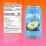 PERFY Nootropic Calm Soft Soda Drink Variety Pack | 4 Flavors: Dr. Perfy, Blood Orange Yuzu, Tropical Citrus, Fruit Punch (12oz Cans) | L-Theanine + Turmeric | Low Sugar, Stevia & Monk Fruit | Keto Friendly | (12-Pack, 144 fl oz)