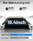 Yagud Walking Pad Treadmill for Home Office, Portable Under Desk Treadmill with Remote Control and LED Display, Walking Jogging Running Machine for Home