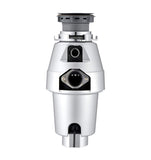 NEWTRY Garbage Disposal Home Garbage Shredder Kitchen Sink Disposal Food Waste Disposers Chopper Appliance Automatic Food Crusher 1/2 HP (Silver)