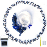 Saltwater Fishing Cast Net for Bait Trap with Heavy Sinkers Fish Throw Net（3/8 Inch Mesh）, 3FT(90cm) Radius) Drasry