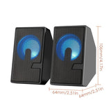NJJOWRQ Computer Speaker Surround Sound System Speakers Gaming Deep Bass Wired for Laptop PC Theater TV