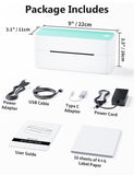 Phomemo Bluetooth Thermal Shipping Label Printer, 241BT Wireless Thermal Label Printer for Shipping Packages, Inkless Thermal Shipping Label Printer, Compatible with iPhone, Android, Green