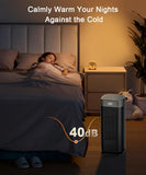 Space Heater for Indoor Use, 1500W Electric & Portable Ceramic Heaters with 80°Oscillating, Thermostat, 5 Modes Sunnote