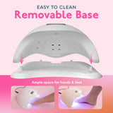 SUNUV UV LED Nail Lamp, UV LED Nail Polish Dryer Professional Gel Machine for Manicure and Pedicure with Sensor and 4 Timers SUN5Plus