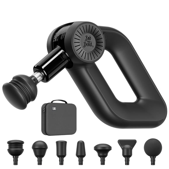 Pro Massage Gun Deep Tissue Percussion with 16mm Amplitude, Professional Muscle Massager Gun (Black) BOB AND BRAD