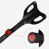 Lightweight Foldable Forearm Crutch, Aluminum Walking Stick,Height Adjustable, Ergonomic Handle with Comfortable Grip 2ZG-02BM (Red)