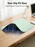 2-in-1 Ergonomic Keyboard Stand with Wrist Rest, Light Green
